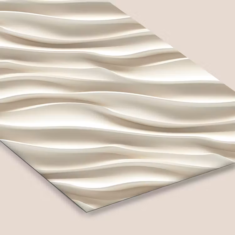 Diagonaal - Golven - Crème fotolijst zwart zonder passe partout klein 224 -zsfeer6