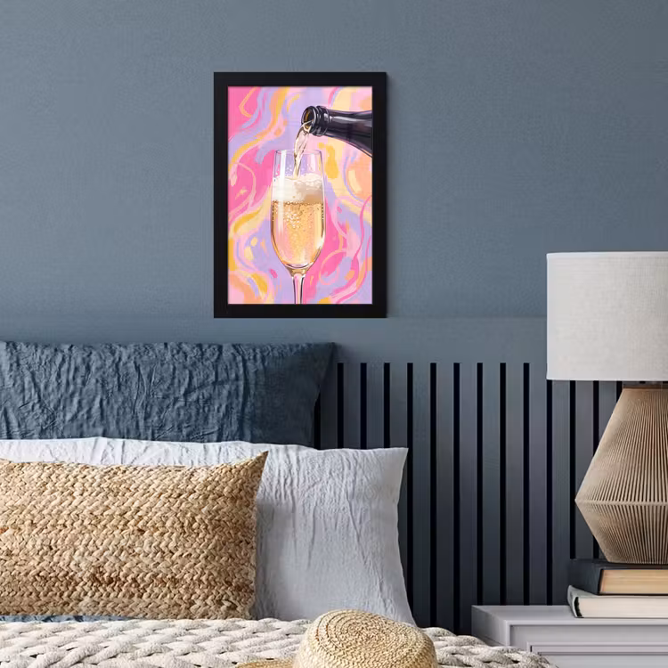 Drank - Inschenken - Feest - Abstract - Roze fotolijst zwart zonder passe partout klein -sfeer3