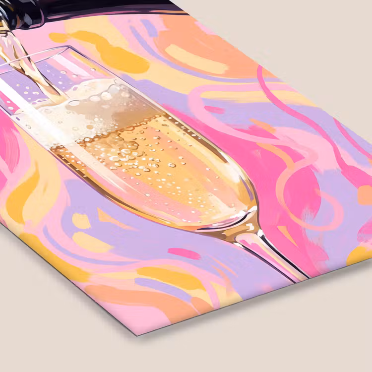 Drank - Inschenken - Feest - Abstract - Roze fotolijst zwart zonder passe partout klein -zsfeer6