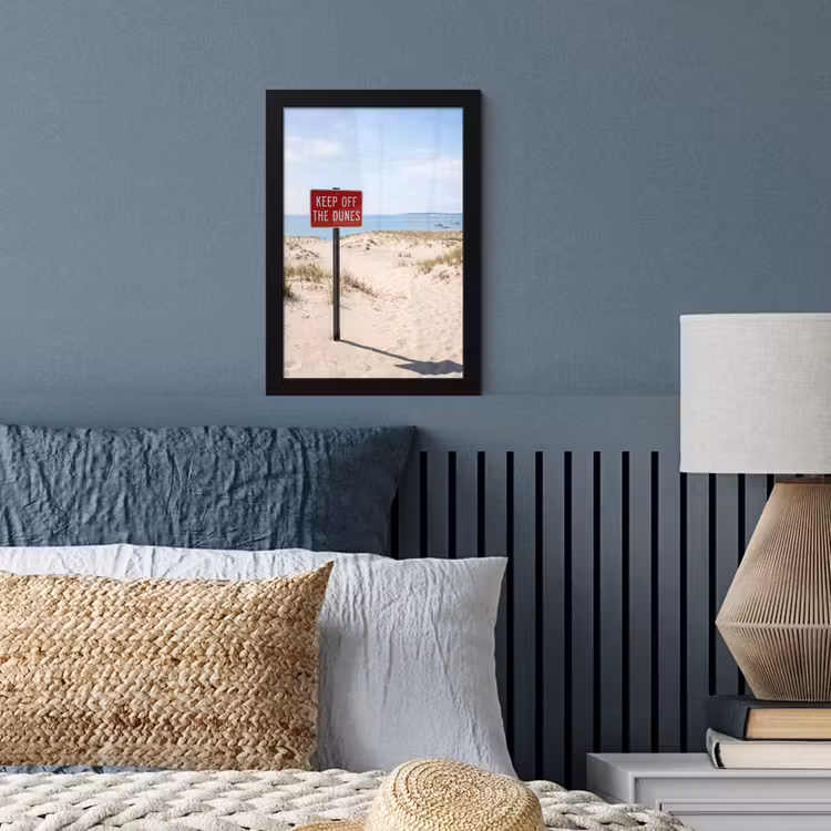 Duin - Bord - Kust - Landschap - Rood fotolijst zwart zonder passe partout klein -sfeer3