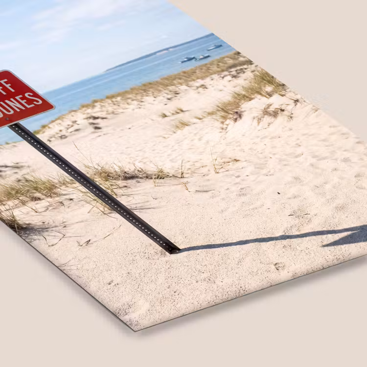 Duin - Bord - Kust - Landschap - Rood fotolijst zwart zonder passe partout klein -zsfeer6