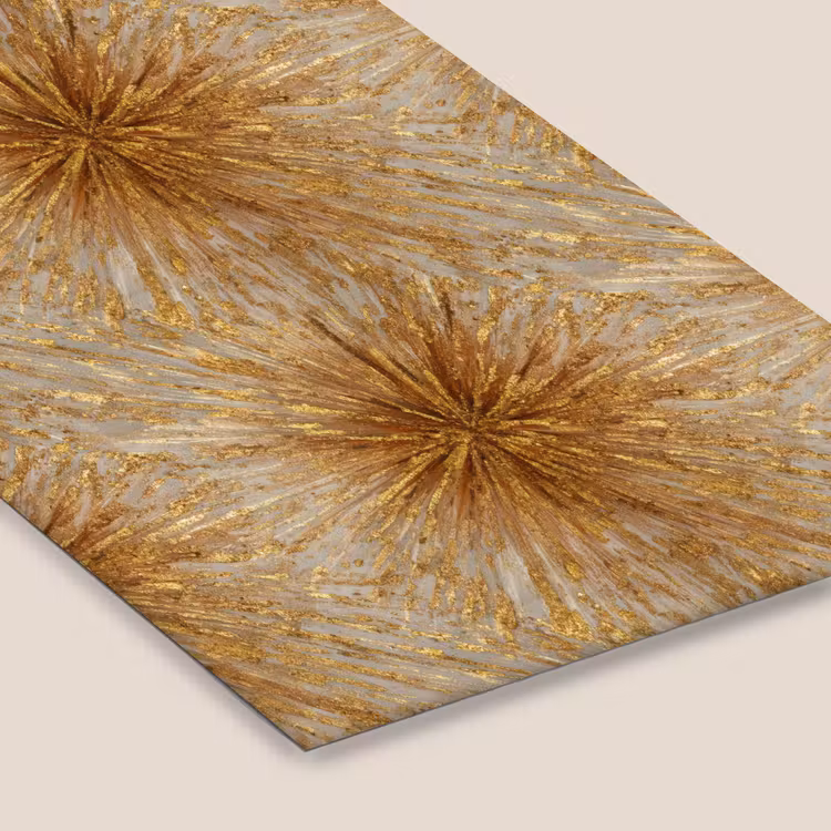 Explosie - Abstract - Goud - Wit fotolijst zwart zonder passe partout klein 224 -zsfeer6
