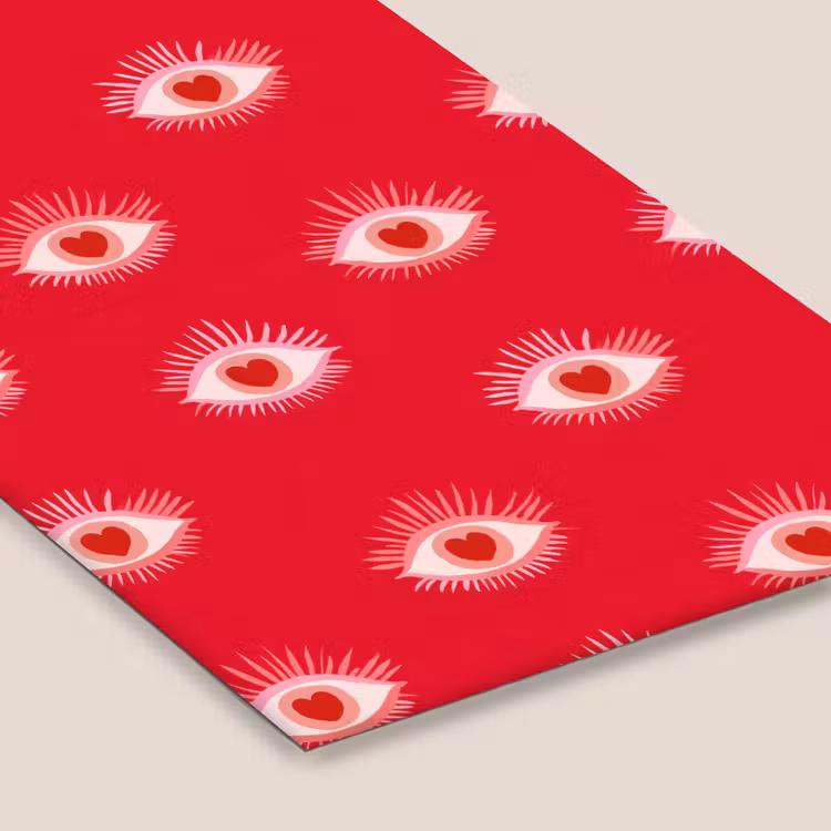 Ogen - Hart - Abstract - Rood - Roze fotolijst zwart zonder passe partout klein 224 -zsfeer6