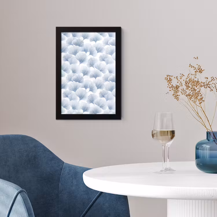 Waaier - Modern - Blauw fotolijst zwart zonder passe partout klein 224 -sfeer4