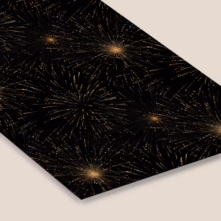 Vuurwerk - Patroon - Feestelijk - Goud - Zwart fotolijst zwart zonder passe partout klein 224 -zsfeer6