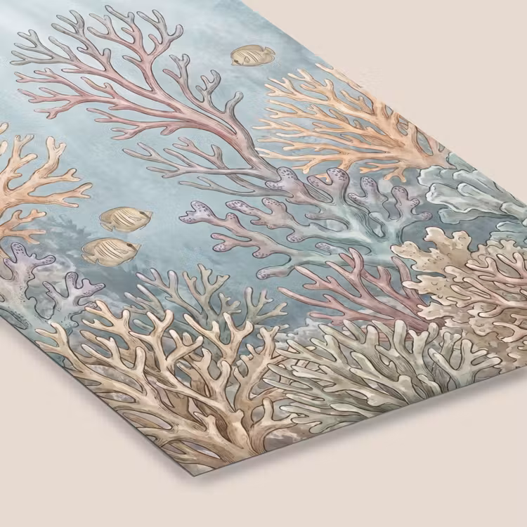 Vis - Koraal - Oceaan - Illustratie - Onderwater fotolijst zwart zonder passe partout klein -zsfeer6