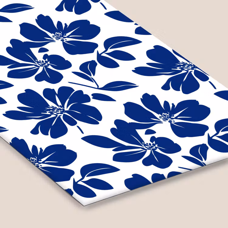 Floraal - Modern - Blauw fotolijst zwart zonder passe partout klein 224 -zsfeer6
