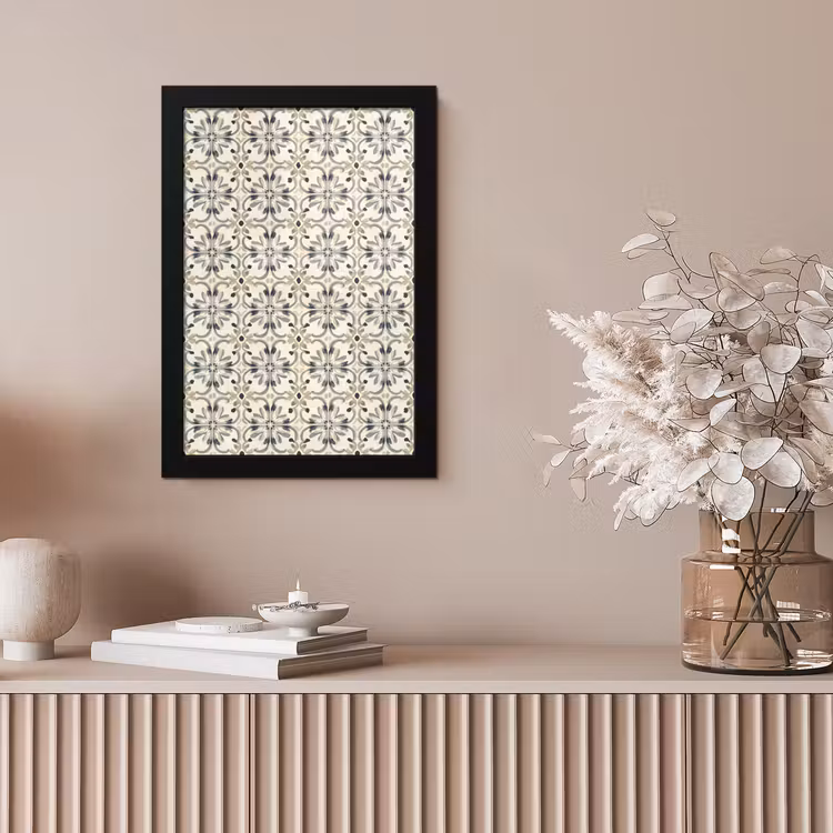 Floraal - Patroon - Kleurrijk fotolijst zwart zonder passe partout klein 224 -sfeer5