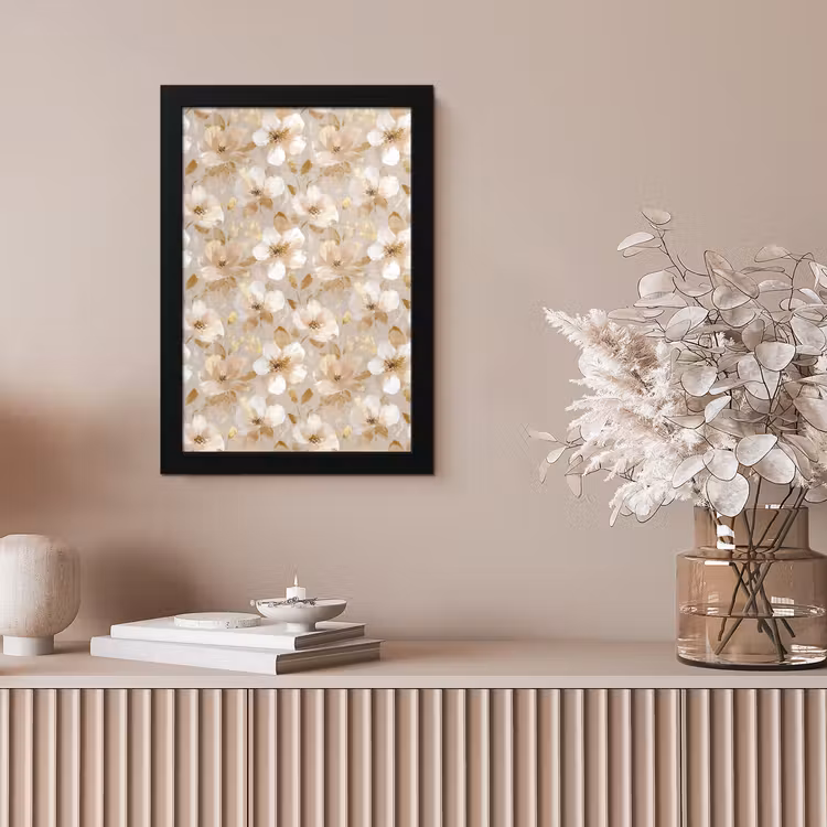 Bloemen - artistiek - Goud fotolijst zwart zonder passe partout klein 224 -sfeer5