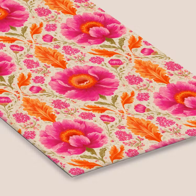 Bloemen - Barok - Roze - Oranje fotolijst zwart zonder passe partout klein 224 -zsfeer6