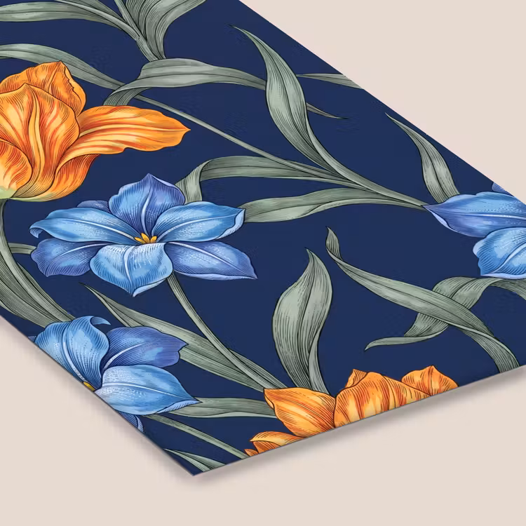 Framed Prints - Flowers - Botanical - Pattern - Bloemen - Botanisch - Patroon fotolijst zwart zonder passe partout klein