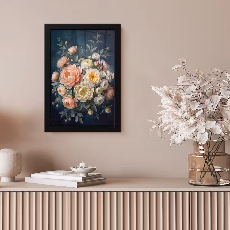 Bloemen - Boeket - Natuur - Klassiek - Kleurrijk fotolijst zwart zonder passe partout klein -sfeer5