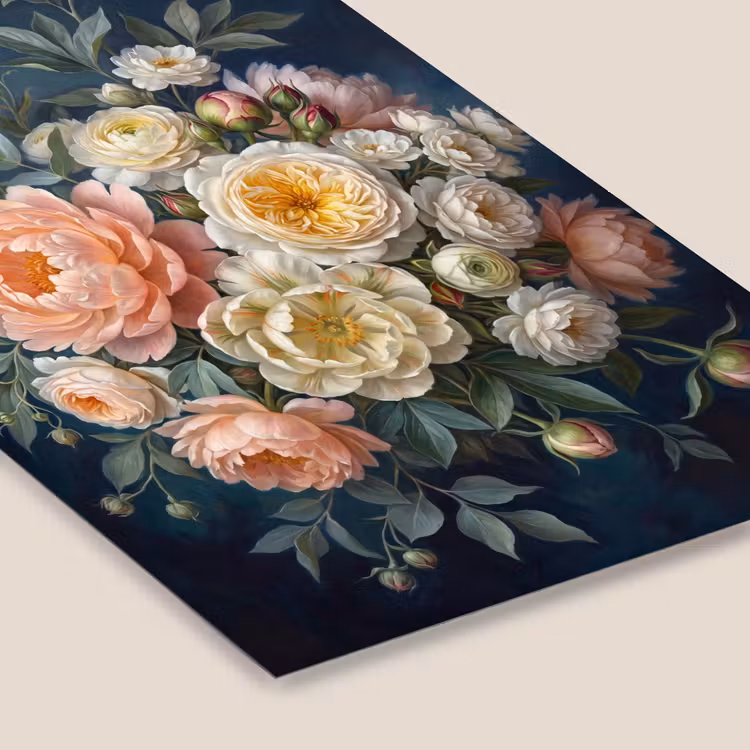 Bloemen - Boeket - Natuur - Klassiek - Kleurrijk fotolijst zwart zonder passe partout klein -zsfeer6