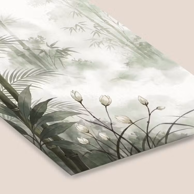 Bloemen - Knop - Tuin - Illustratie - Wit fotolijst zwart zonder passe partout klein -zsfeer6