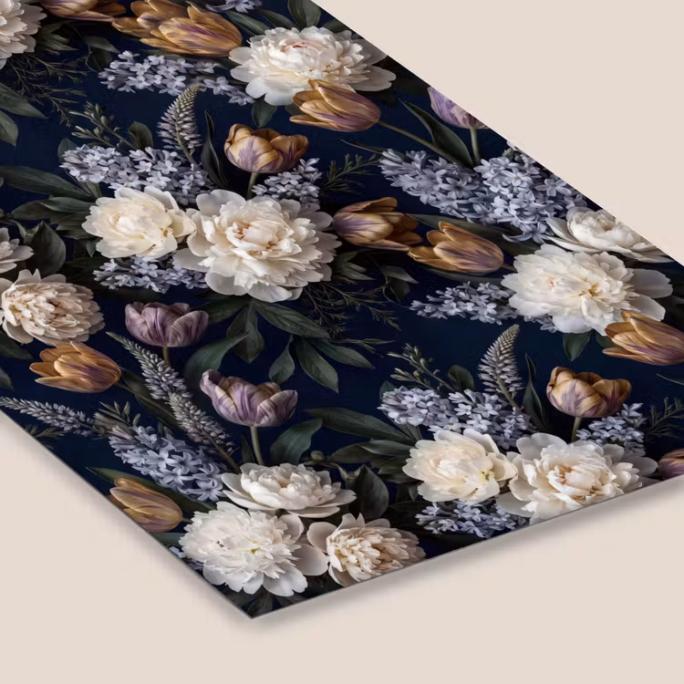 Bloemen - Donker - Elegant - Natuur - Wit fotolijst zwart zonder passe partout klein -zsfeer6