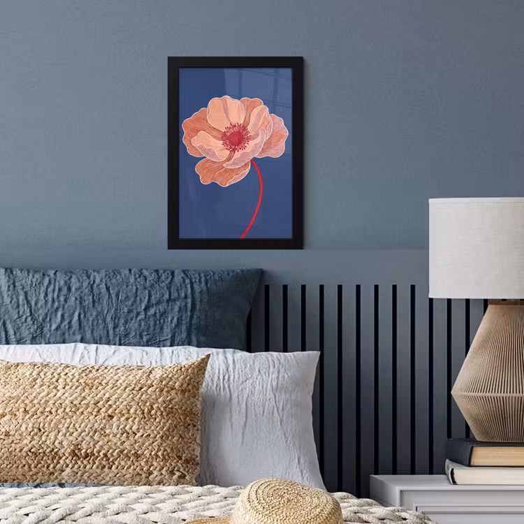 Framed Prints - Flowers - Modern - Abstract - Bloemen - Modern - Abstract fotolijst zwart zonder passe partout klein