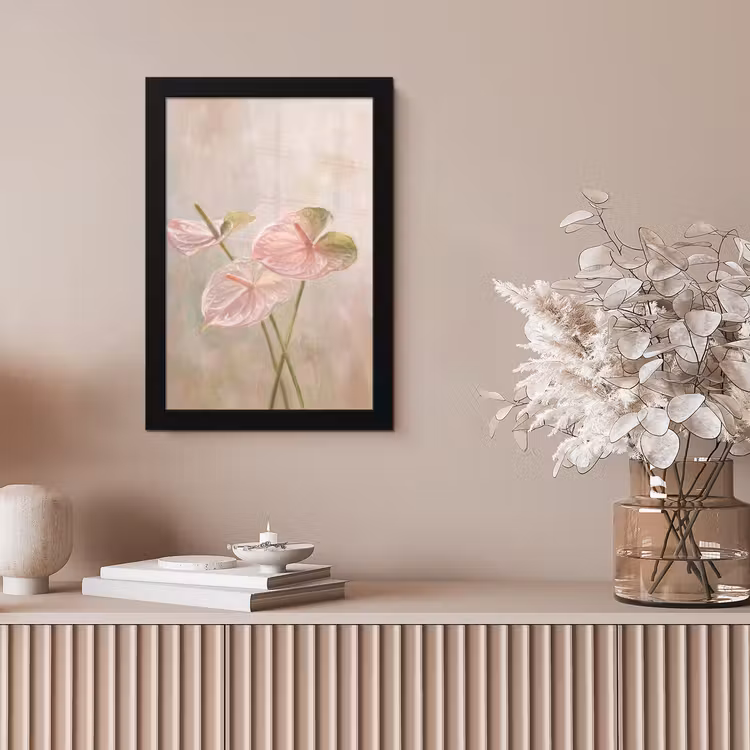 Bloemen - Pastel - Abstract - Natuur - Groen fotolijst zwart zonder passe partout klein -sfeer5