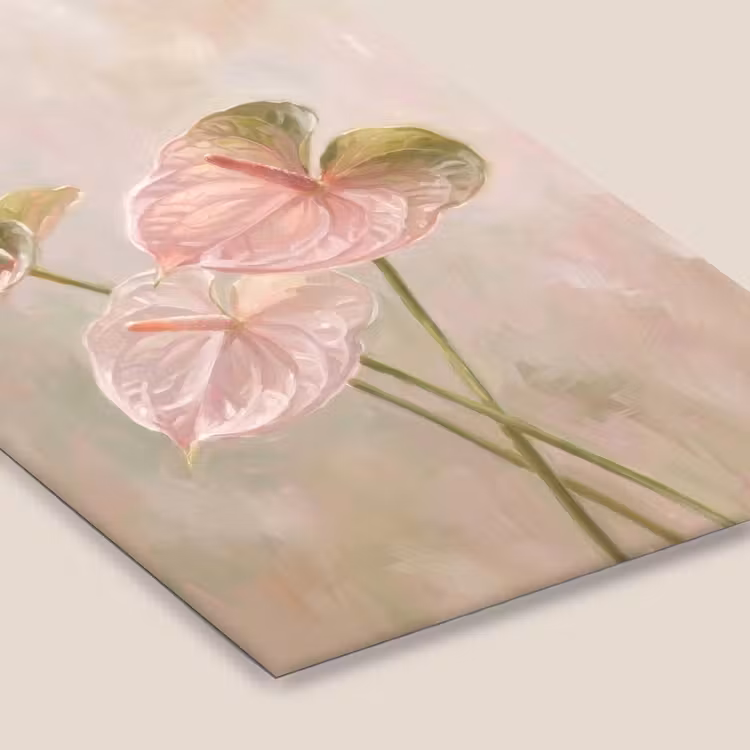 Bloemen - Pastel - Abstract - Natuur - Groen fotolijst zwart zonder passe partout klein -zsfeer6