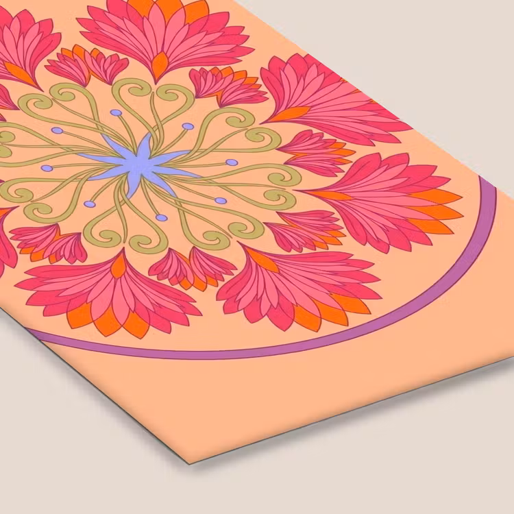 Bloemen - Patroon - Abstract - Roze - Decoratief fotolijst zwart zonder passe partout klein -zsfeer6