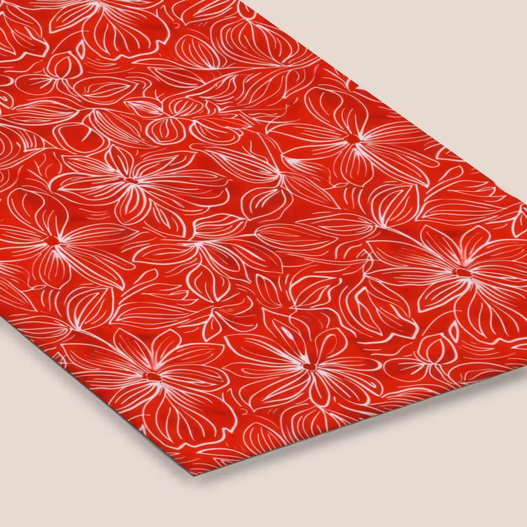 Bloemen - Patroon - Rood fotolijst zwart zonder passe partout klein 224 -zsfeer6
