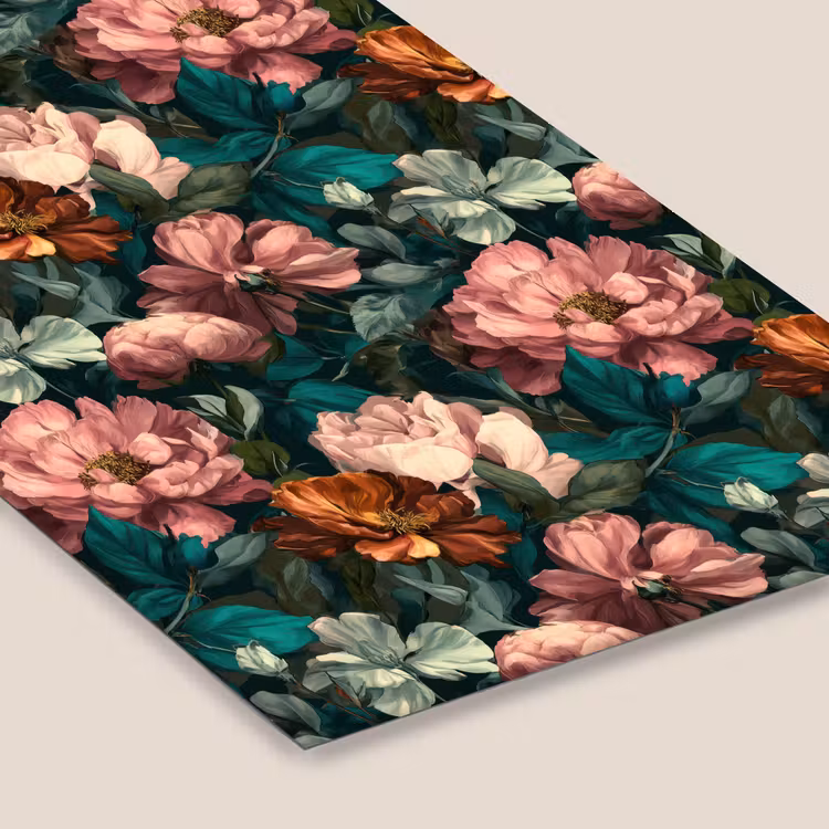 Bloemen - Schilderachtig - Patroon - Roze fotolijst zwart zonder passe partout klein 224 -zsfeer6