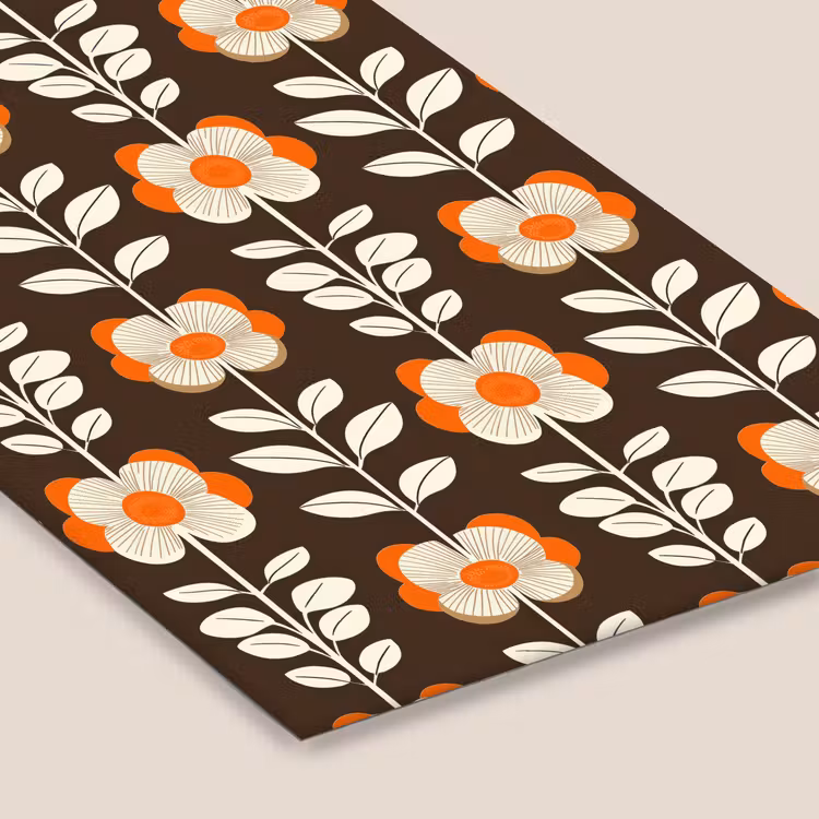 Bloemen - Retro - Bruin fotolijst zwart zonder passe partout klein 224 -zsfeer6
