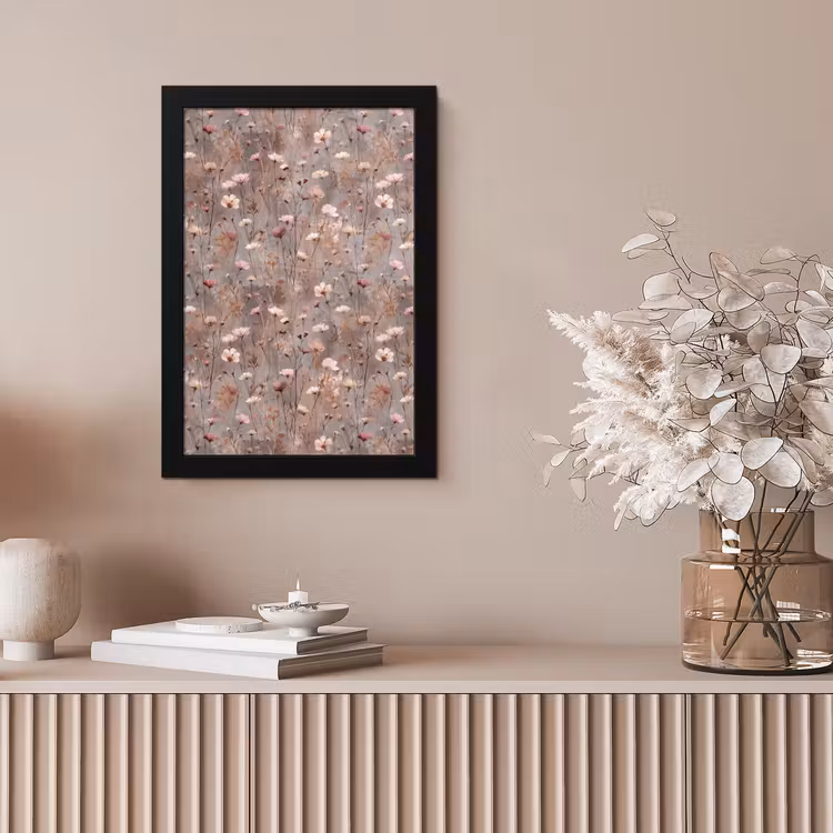 Bloemen - Wild - Pastel fotolijst zwart zonder passe partout klein 224 -sfeer5