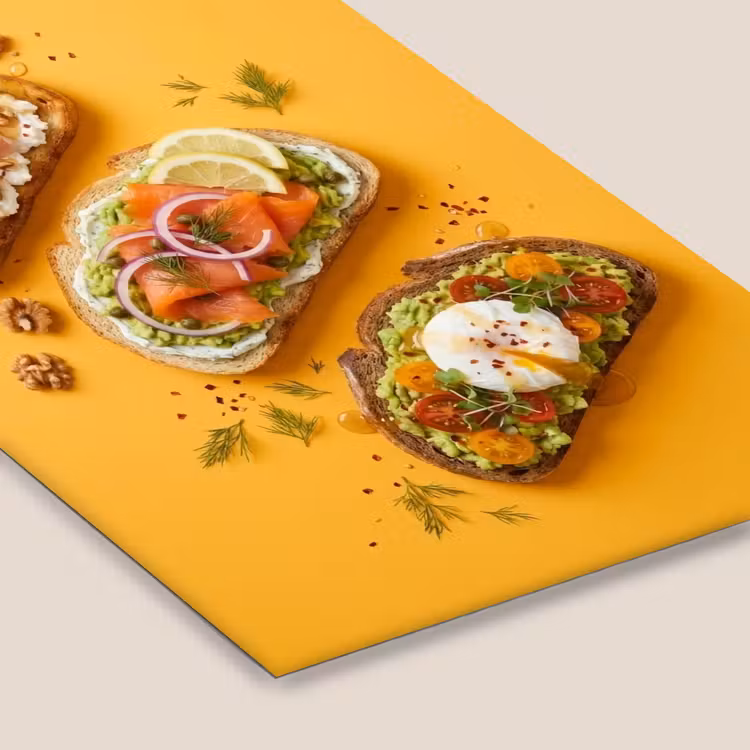 Eten - Brood - Ontbijt - Modern - Kleurrijk fotolijst zwart zonder passe partout klein -zsfeer6