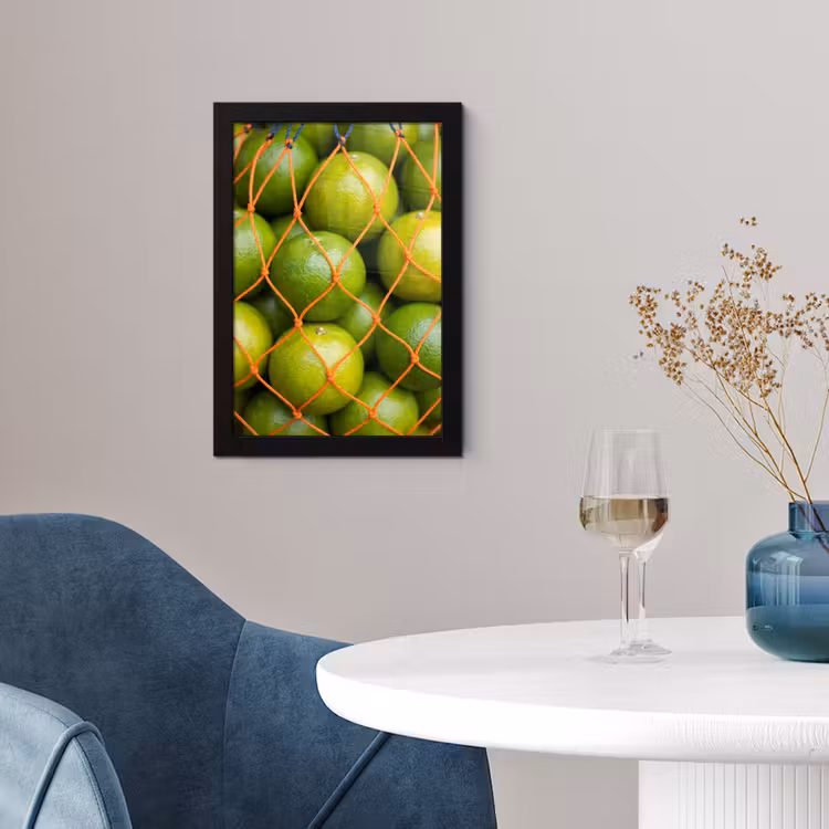 Eten - Net - Groen - Markt fotolijst zwart zonder passe partout klein -sfeer4