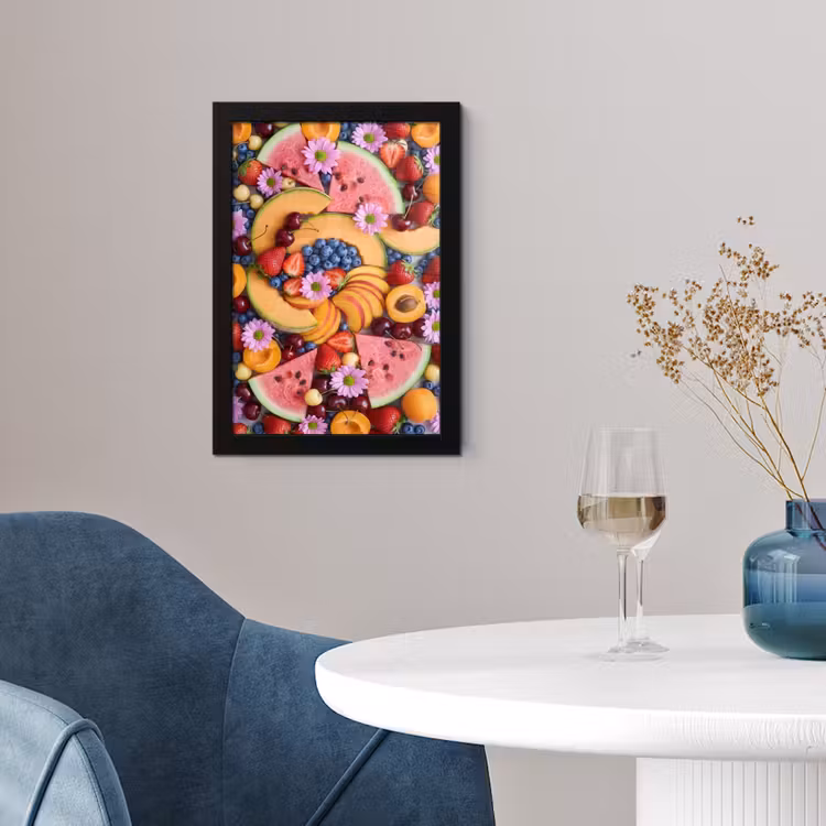 Eten - Fruit - Zomer - Kleurrijk fotolijst zwart zonder passe partout klein -sfeer4