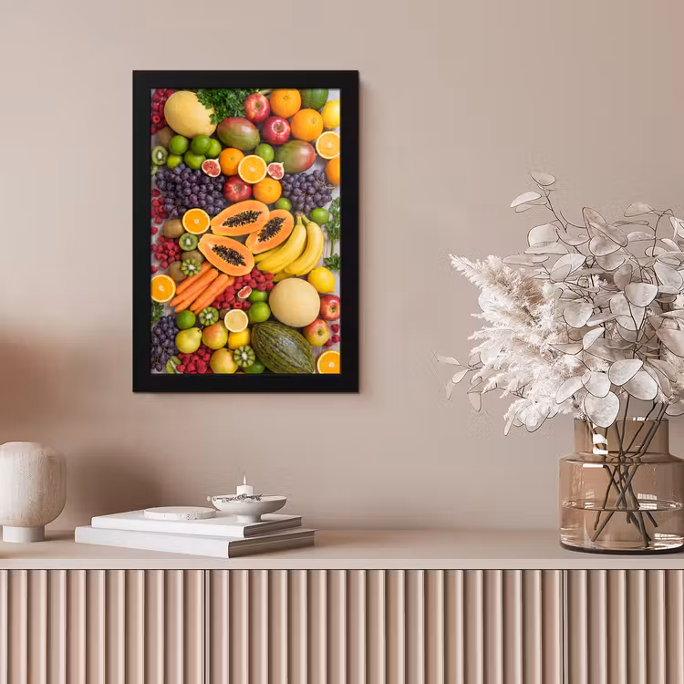 Eten - Fruit - Groenten - Vers - Kleurrijk fotolijst zwart zonder passe partout klein -sfeer5