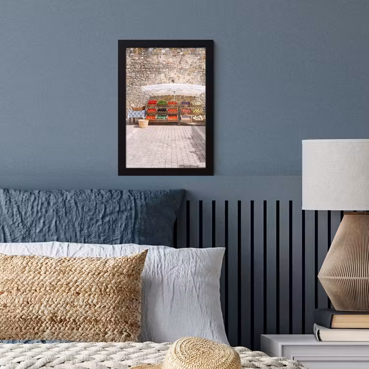 Framed Prints - Food - Market - Fresh - Eten - Markt - Vers fotolijst zwart zonder passe partout klein