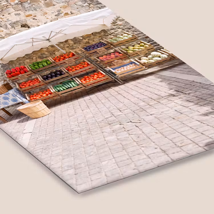 Framed Prints - Food - Market - Fresh - Eten - Markt - Vers fotolijst zwart zonder passe partout klein