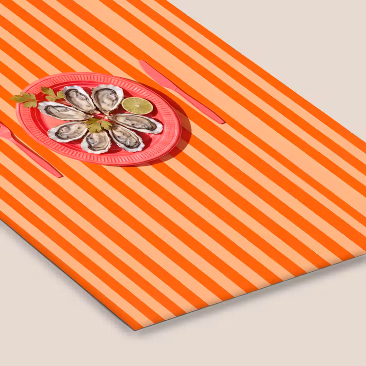Eten - Oester - Zeevruchten - Oranje - Modern fotolijst zwart zonder passe partout klein -zsfeer6