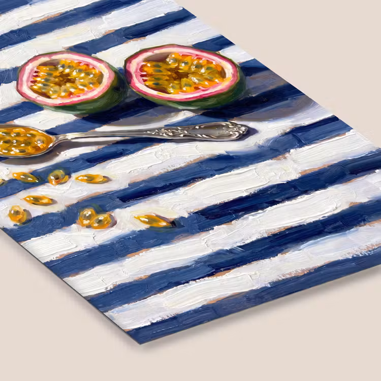 Eten - Passievrucht - Tropisch - Modern - Kleurrijk fotolijst zwart zonder passe partout klein -zsfeer6