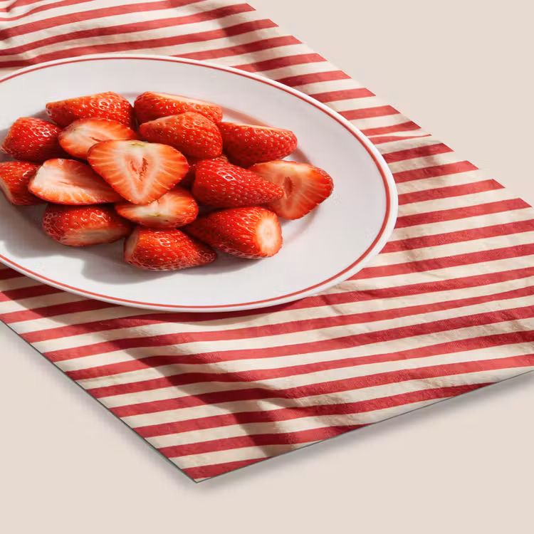 Eten - Aardbeien - Fruit - Zomer - Rood fotolijst zwart zonder passe partout klein -zsfeer6