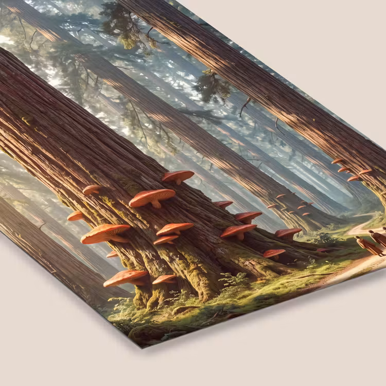 Framed Prints - Forest - Trees - Nature - Bos - Bomen - Natuur fotolijst zwart zonder passe partout klein