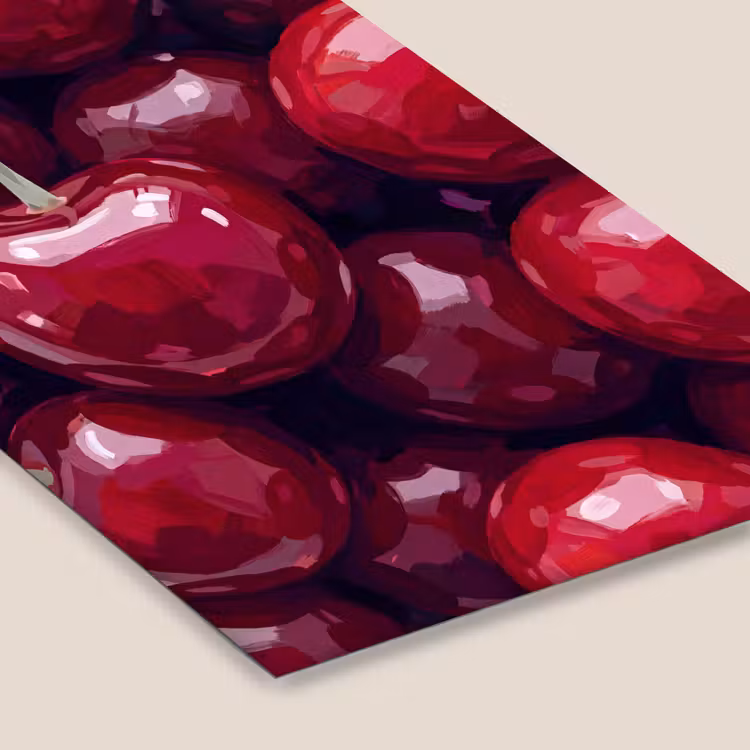 Fruit - Kersen - Eten - Modern - Rood fotolijst zwart zonder passe partout klein -zsfeer6