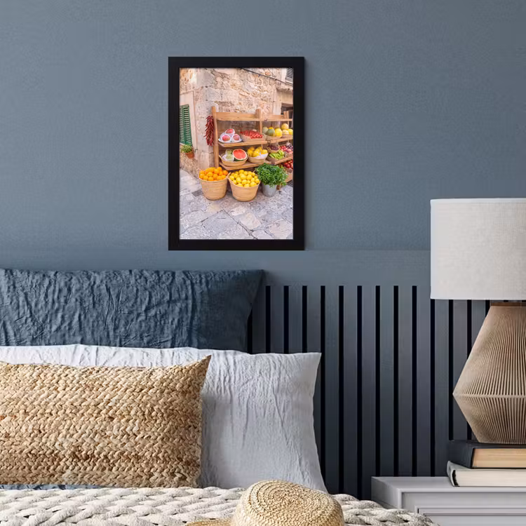 Framed Prints - Fruit - Market - Fresh - Fruit - Markt - Vers fotolijst zwart zonder passe partout klein