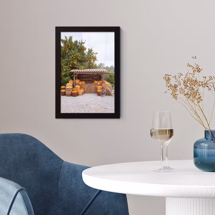 Framed Prints - Fruit - Market - Rural - Fruit - Markt - Landelijk fotolijst zwart zonder passe partout klein