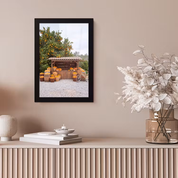Framed Prints - Fruit - Market - Rural - Fruit - Markt - Landelijk fotolijst zwart zonder passe partout klein