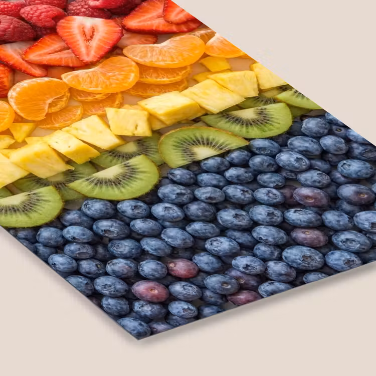 Fruit - Regenboog - Gezond - Kleurrijk fotolijst zwart zonder passe partout klein -zsfeer6