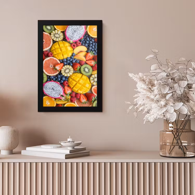 Fruit - Versneden - Kleurrijk - Eten - Gezond fotolijst zwart zonder passe partout klein -sfeer5