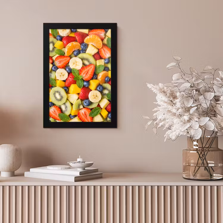 Fruit - Plakjes - Eten - Kleurrijk fotolijst zwart zonder passe partout klein -sfeer5