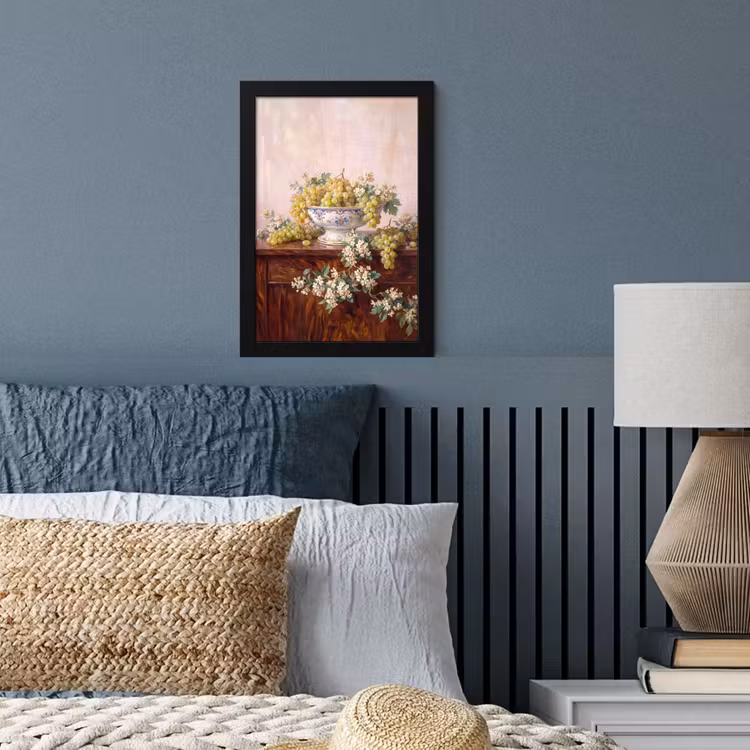 Framed Prints - Fruit - Still Life - Classical - Fruit - Stilleven - Klassiek fotolijst zwart zonder passe partout klein