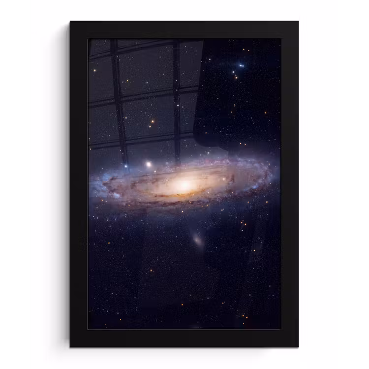 Framed Prints - Galaxy - Space - Cosmos - Sterrenstelsel - Ruimte - Kosmos fotolijst zwart zonder passe partout klein