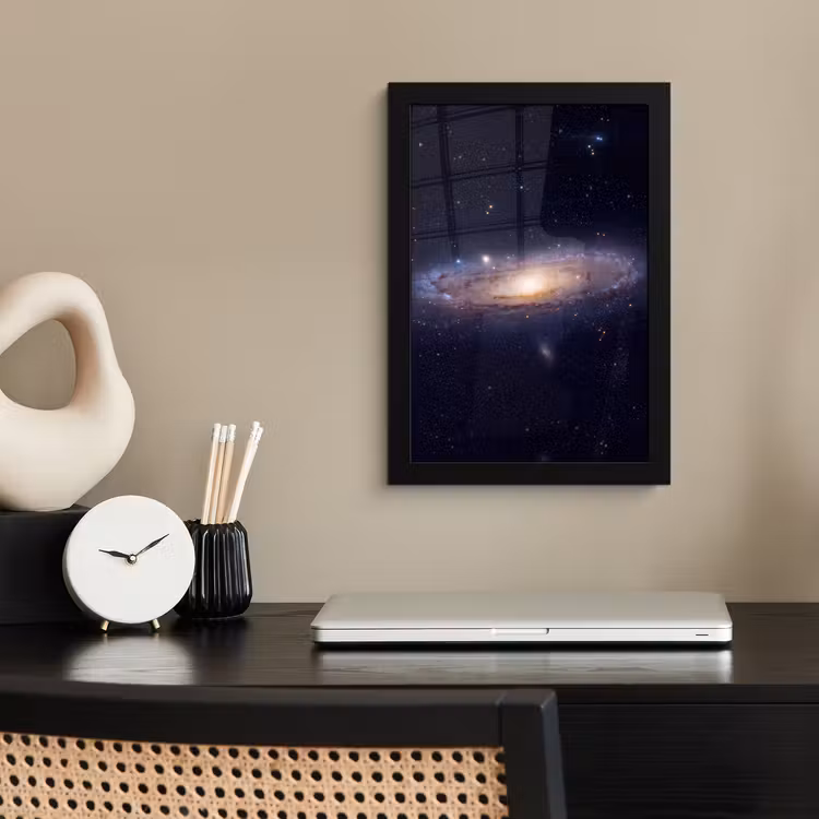 Framed Prints - Galaxy - Space - Cosmos - Sterrenstelsel - Ruimte - Kosmos fotolijst zwart zonder passe partout klein