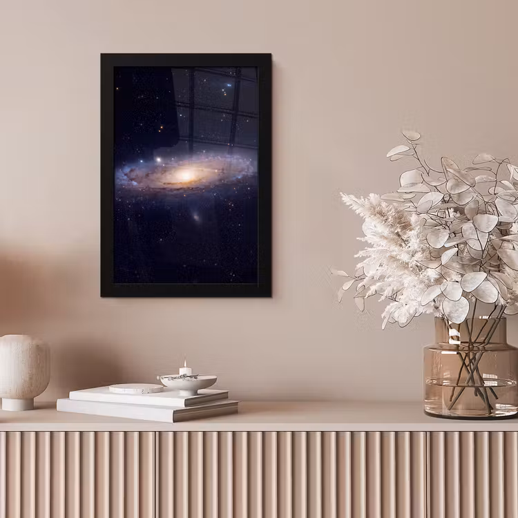 Framed Prints - Galaxy - Space - Cosmos - Sterrenstelsel - Ruimte - Kosmos fotolijst zwart zonder passe partout klein