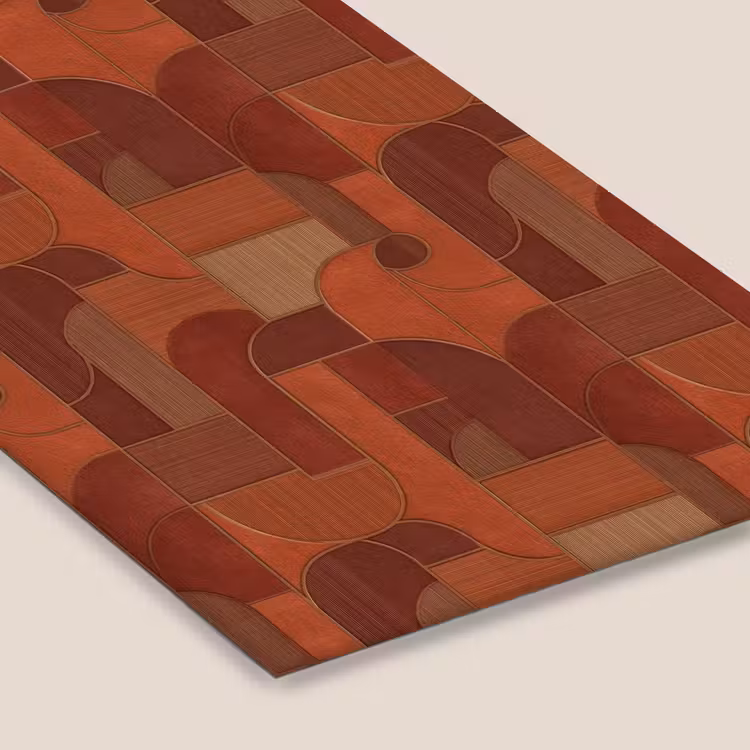 Geometrisch - Abstract - Textuur - Bruin fotolijst zwart zonder passe partout klein 224 -zsfeer6