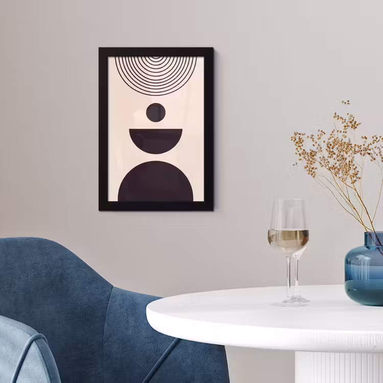 Framed Prints - Geometric Balance - Art - Geometrische balans - Kunst fotolijst zwart zonder passe partout klein